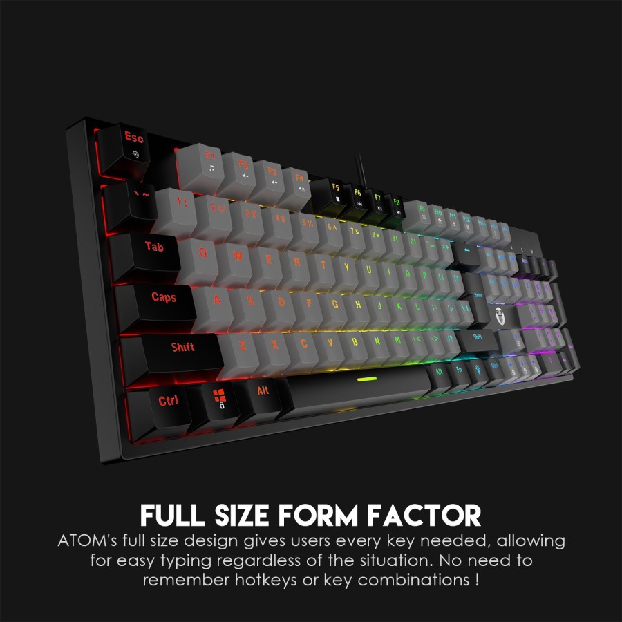 Fantech ATOM MK886 RGB Gaming Mechanical Keyboard Full Size