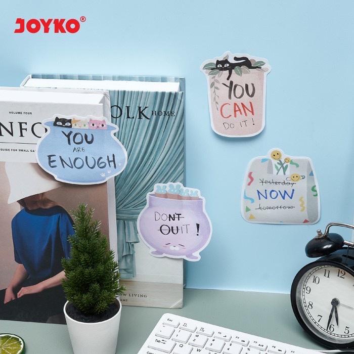 Memo Stick Kertas Joyko MMS-37 Flower Pot Memo Stick Memo Tempel Sticky Note Kertas Flowerpot