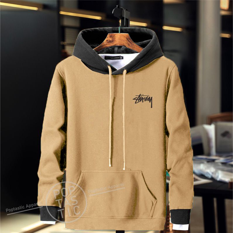 Sweater Hoodie Distro STUSY CEWEK COWOK BAHAN FLEECE SIZE M L XL XXL