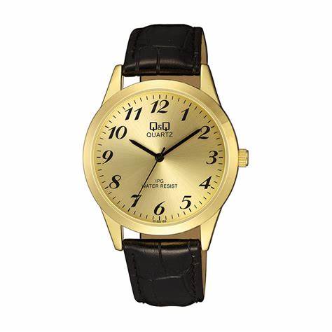 Jam Tangan Pria Casual Classic Leather Kulit Analog Original Q&amp;Q QnQ QQ C152 QB90 Series