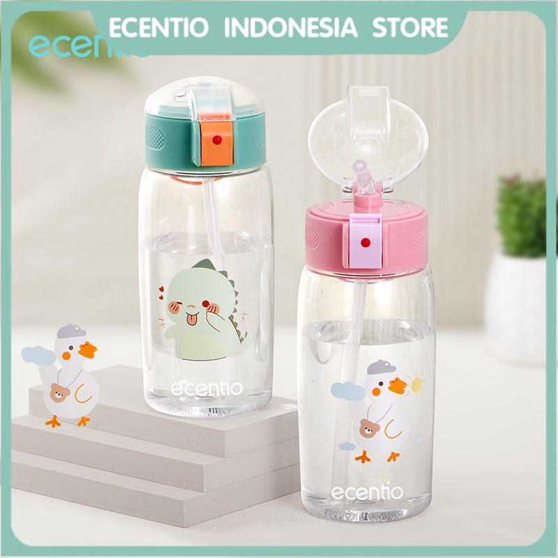 ecentio Botol Minum bayi Anak Portable Berbahan Plastik 450m/500ml BPA Free Botol Air