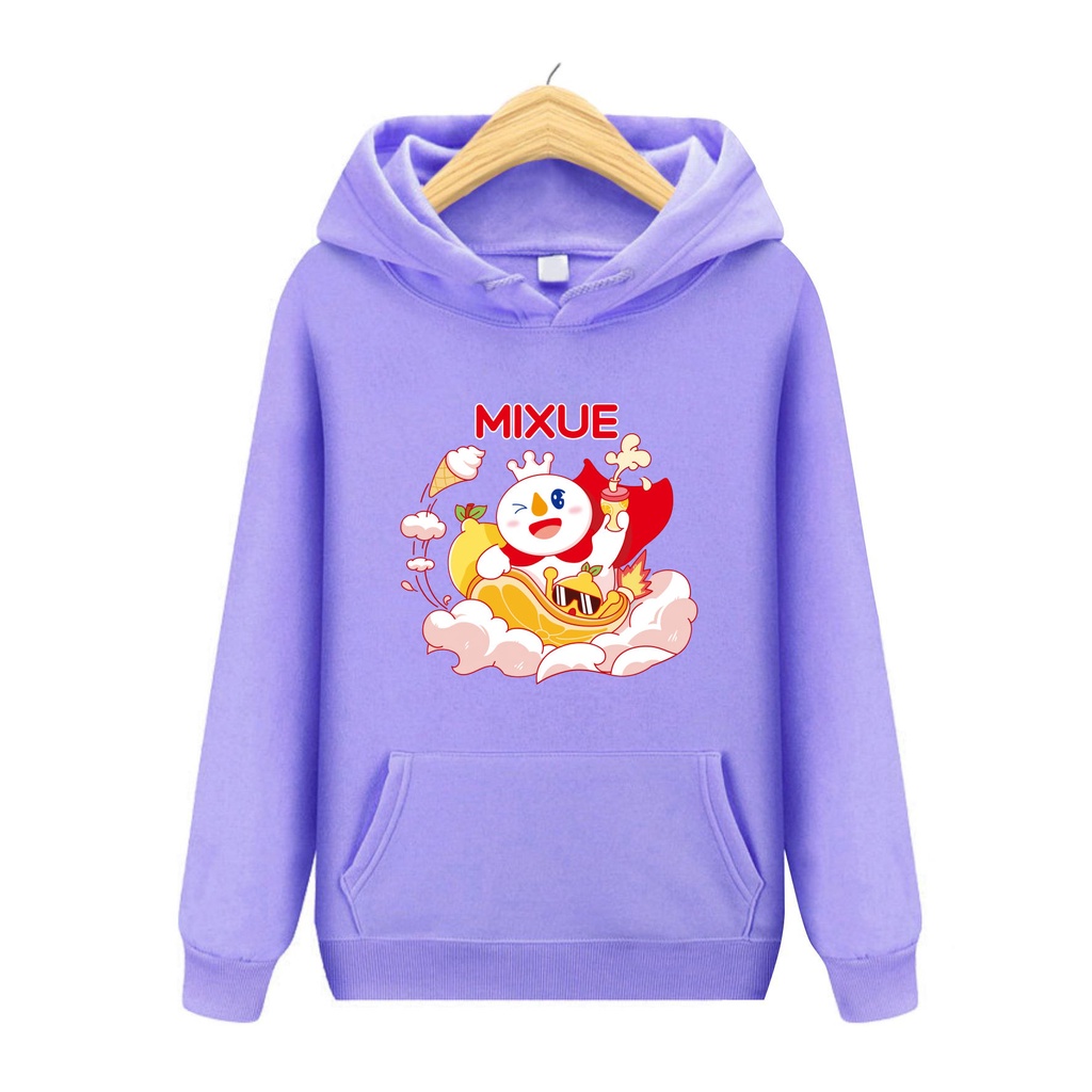 FenishaStore MIXUE ICE CREAM VIRAL Sweater Hoodie Anak Kantong Depan Usia 4-14Tahun Bisa Bayar Ditempat COD