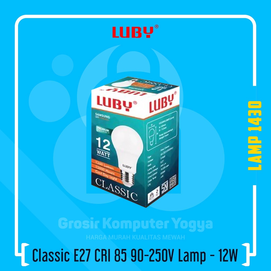 Luby Classic 12W E27 CRI 85 90-250 V LED Lamp Lampu