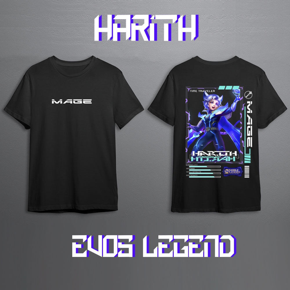 KAOS HERO MOBILE LEGEND HARITH MAGE  FULL SKIN KEREN // KAOS MLBB // KAOS ML