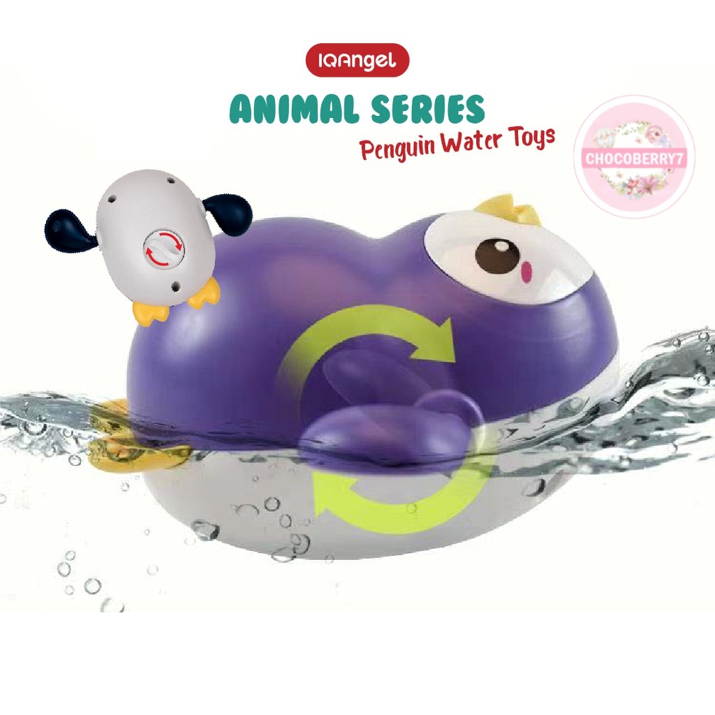 IQAngel Penguin Water Toys IQC01 / Mainan Mandi Bayi / Mainan Air Bayi Pinguin Berenang