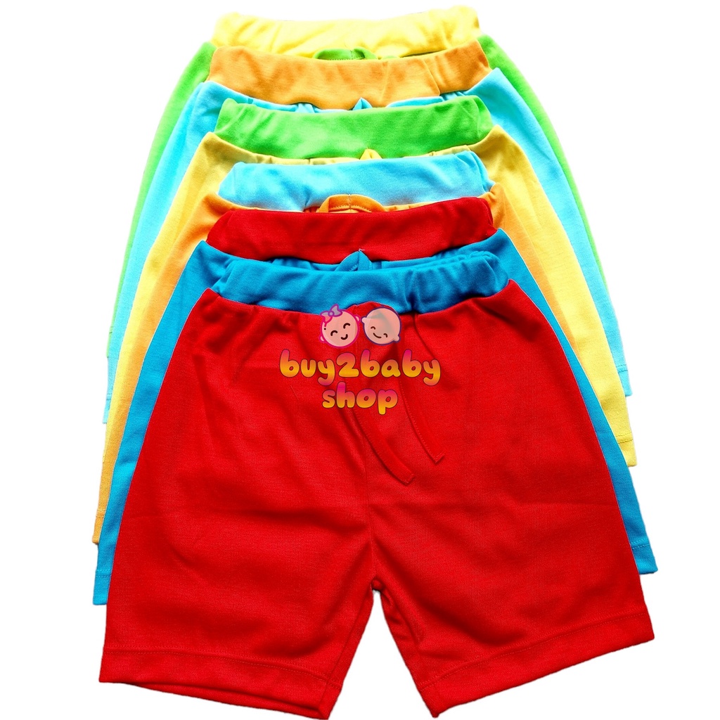 Sale 6 PCS setengan lusin celana pendek boxer anak bayi katun warna premium Yellowberry usia 0-3 Tahun