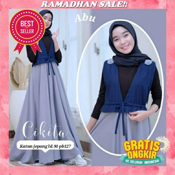 Gamis Anak Perempuan Tanggung Umur 8 9 10 Th Baju Muslim Terbaru 2023 Set Hijab Set Kurung Setelan G