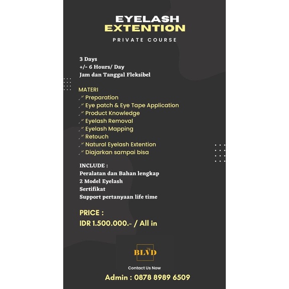 Kursus Eyelash Extentions Basic To Pro (Jakarta Barat)