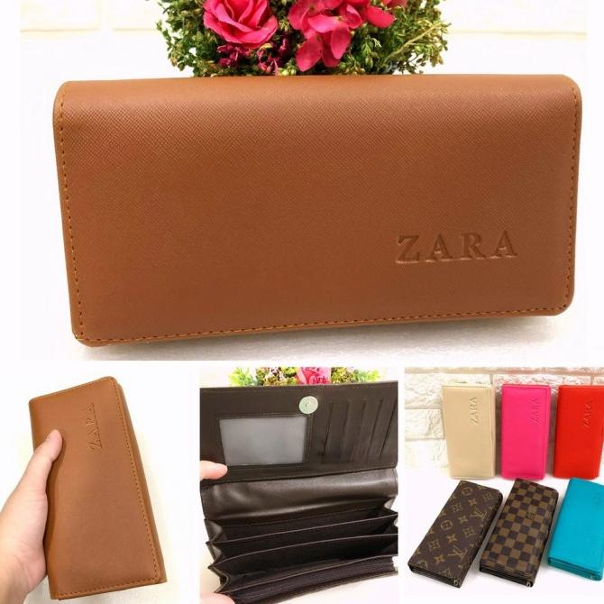 DOMPET ZARA KIPAS  DOMPET PANJANG KULIT ZARA BASIC DOMPET WANITA