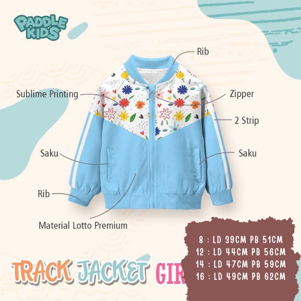 JAKET ANAK LAKI LAKI PEREMPUAN TRACK UNISEX SZ 8-16TH