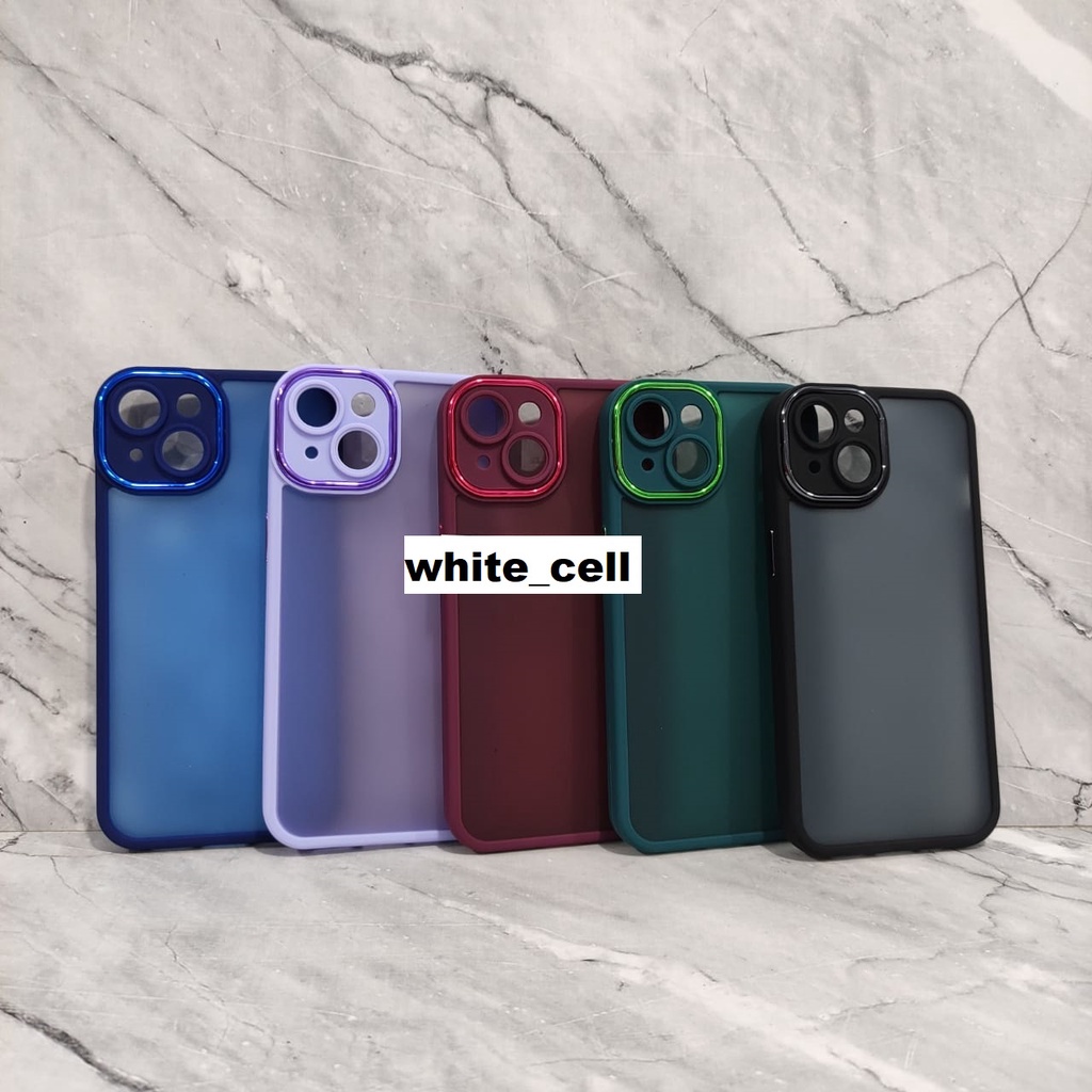 CASE DOVE HYBRID CHROME SOFT CASE FOR IP 13 IP 13 PRO IP 13 PRO MAX IP 14 IP 14 PRO 14 PLUS 14 MAX 14 PRO MAX WHITE_CELL