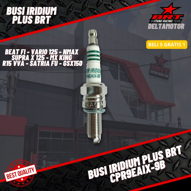 BUSI BRT SUPER IRIDIUM PLUS BEAT FI SCOOPY ESP VARIO FI 125 150 PCX ADV SUPRA X 125 SONIC CB150 KIRANA BLADE 110 CRF 150 CBR 150