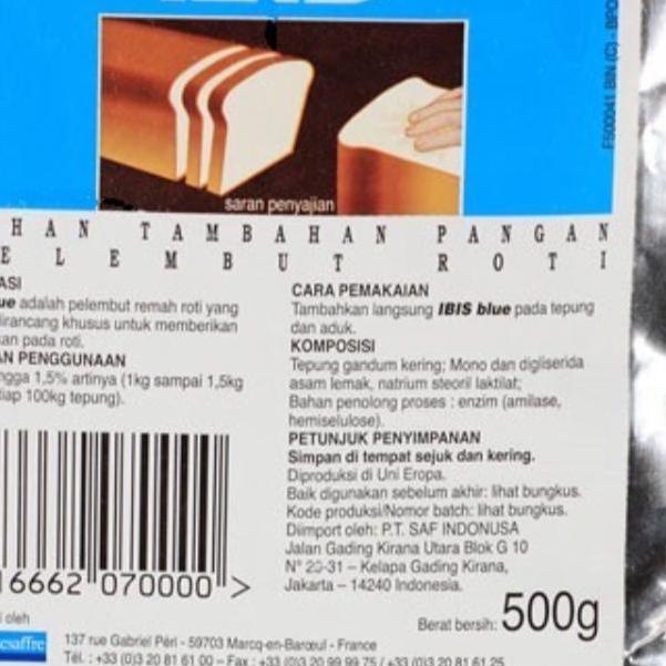 ✩ Pelembut Roti Ibis Blue - Pelembut Roti 500gr ℗