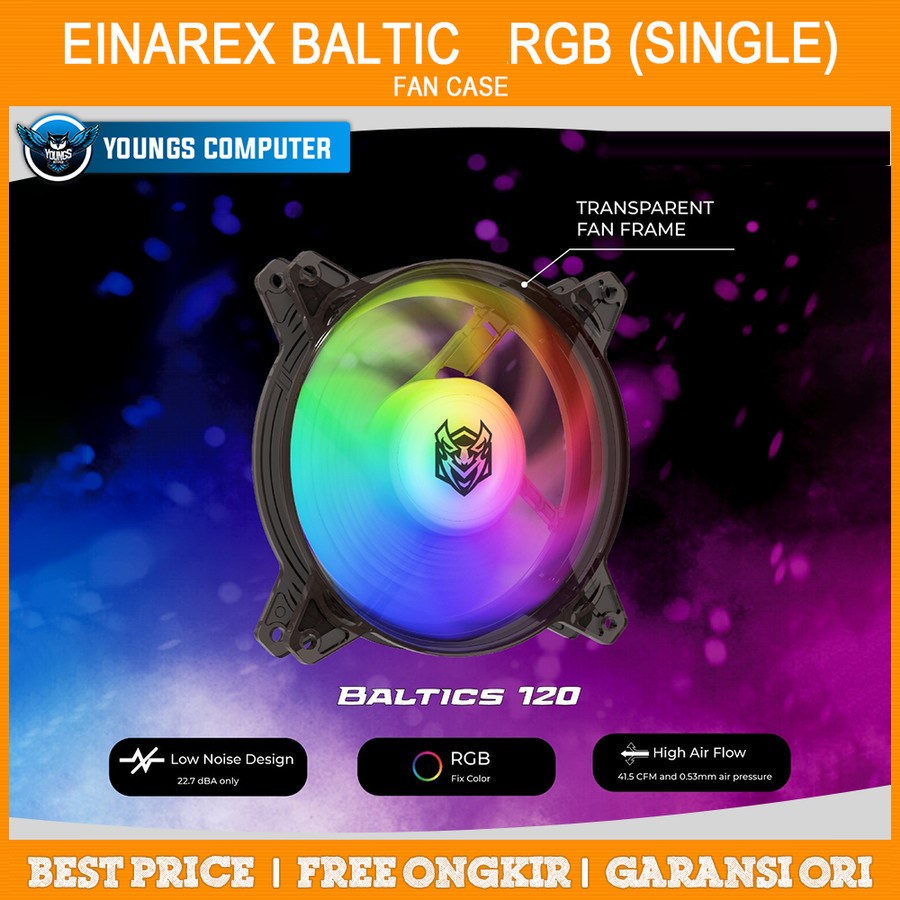 Fan Case EINAREX BALTIC FAN 12cm RGB SINGLE FAN (4pin Molex)