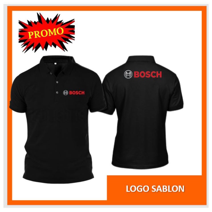 POLO TERLARIS / LOGO SABLON Baju  BOS CH Hardware T-Shirt Shirts Cotton Polo T Shirt Uniform Kolar P