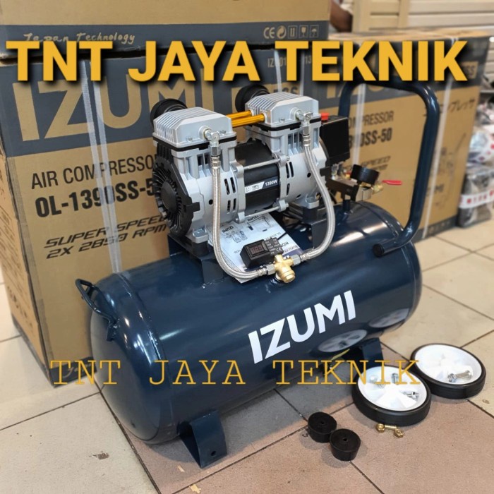 Kompresor Angin Oilless Izumi Ol 1390Ss-50 / Compressor Izumi Ol 1390