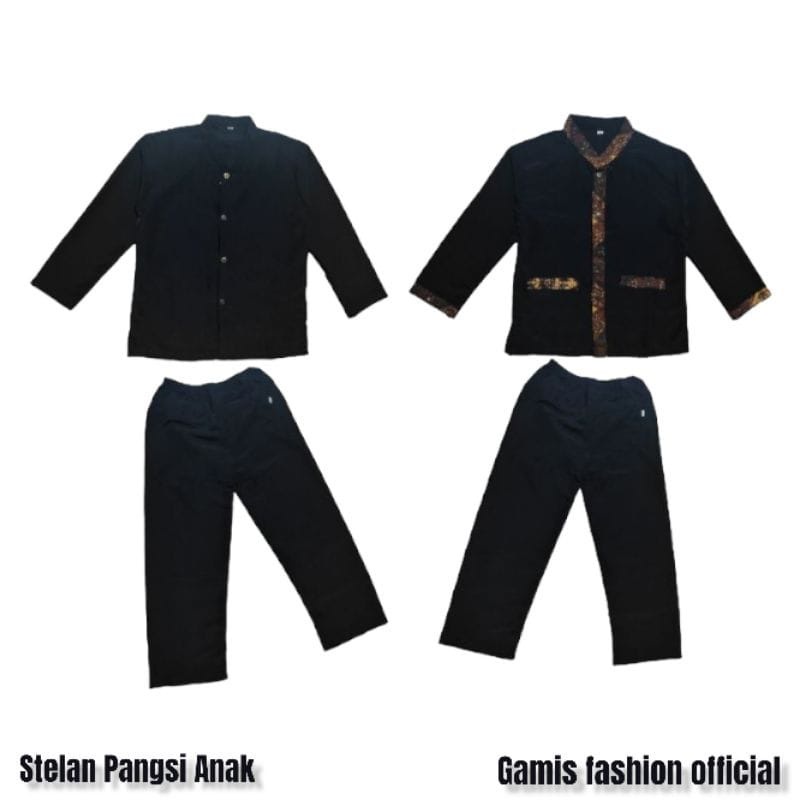 Setelan Baju Pangsi Anak Batik Polos real pict BAJU PANGSI KAMPRET dan Seragam Sekolah TK SD 1-17th 