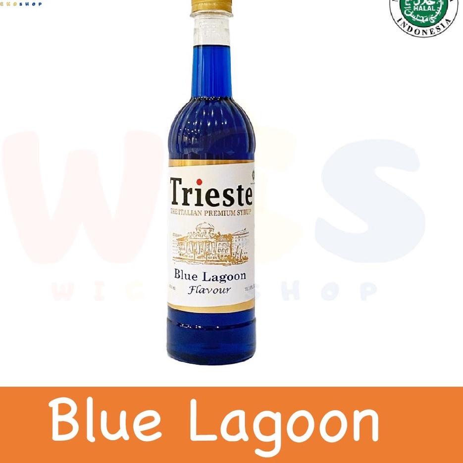 

Terlaris Trieste Syrup Premium Blue Lagoon / Blue Curacao Flavored Syrup 650ml