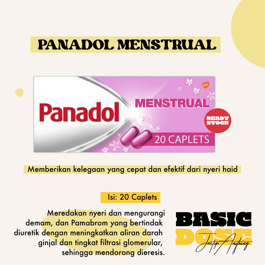 [READY] Panadol Menstrual, 20 Caplets/ Singapore