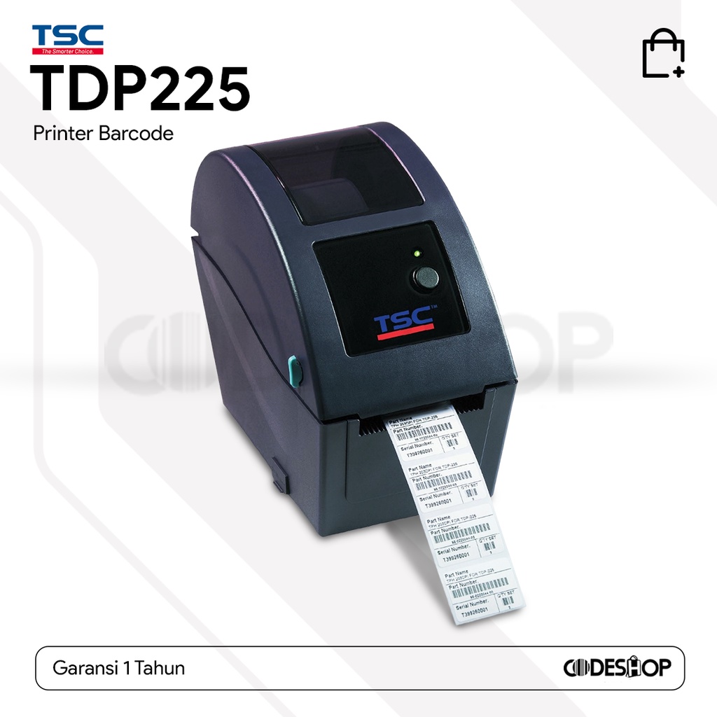 Barcode Printer TSC TDP225 Cetak Label Gelang Pasien Direct Thermal