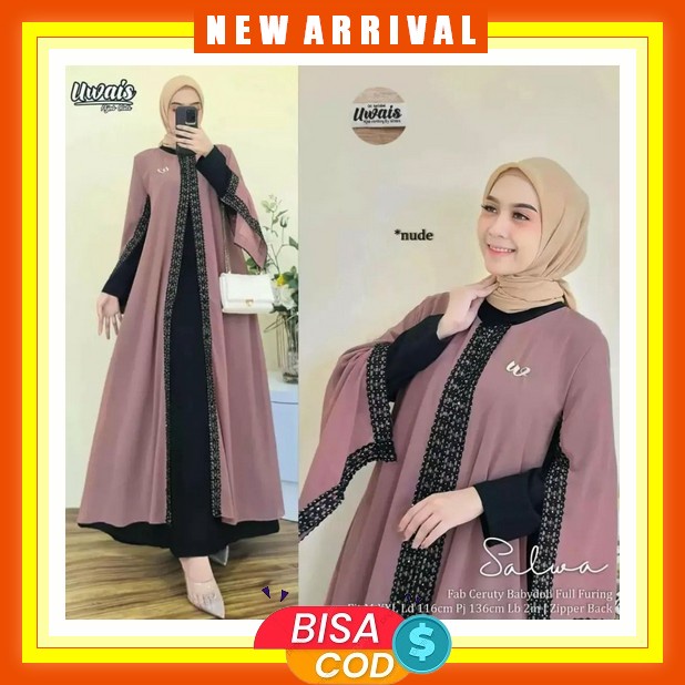 Baju Gamis Nadira Maxy Mewah Dewasa Import Premium Wanita Perempuan Baju Muslim Gsmis Cewek Pesta Ko
