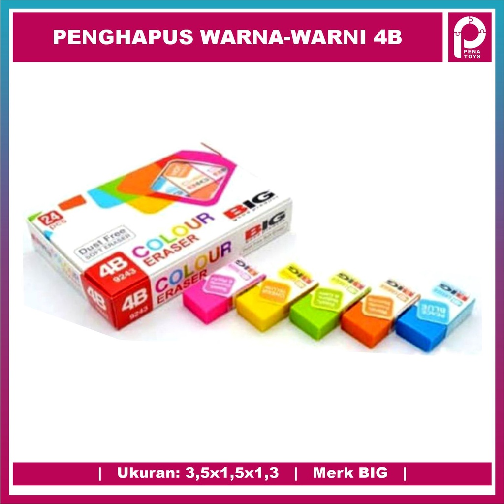 

Penghapus Eraser BIG Warna Kecil 9403