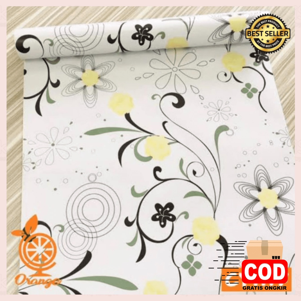 Wallpaper Stiker Dinding Ruang Tamu Wallstiker 45 CmX±10 Meter Wallpaper Dinding