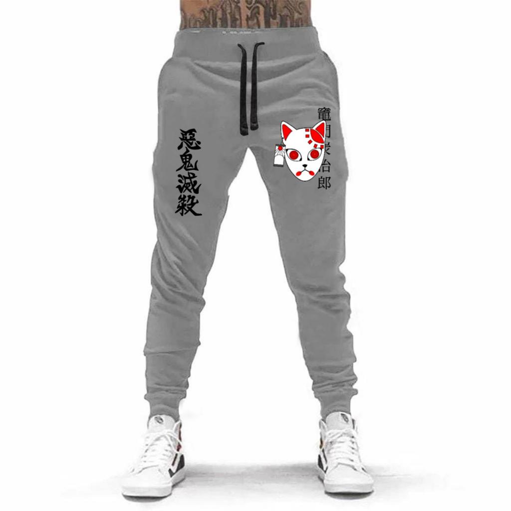 CELANA PANJANG JOGGER MODEL KIMETSU NO YAIBA ANIME DEMON SLAYER BAHAN FLEECE TEBAL / NYAMAN DIPAKAI KUALITAS BAGUS