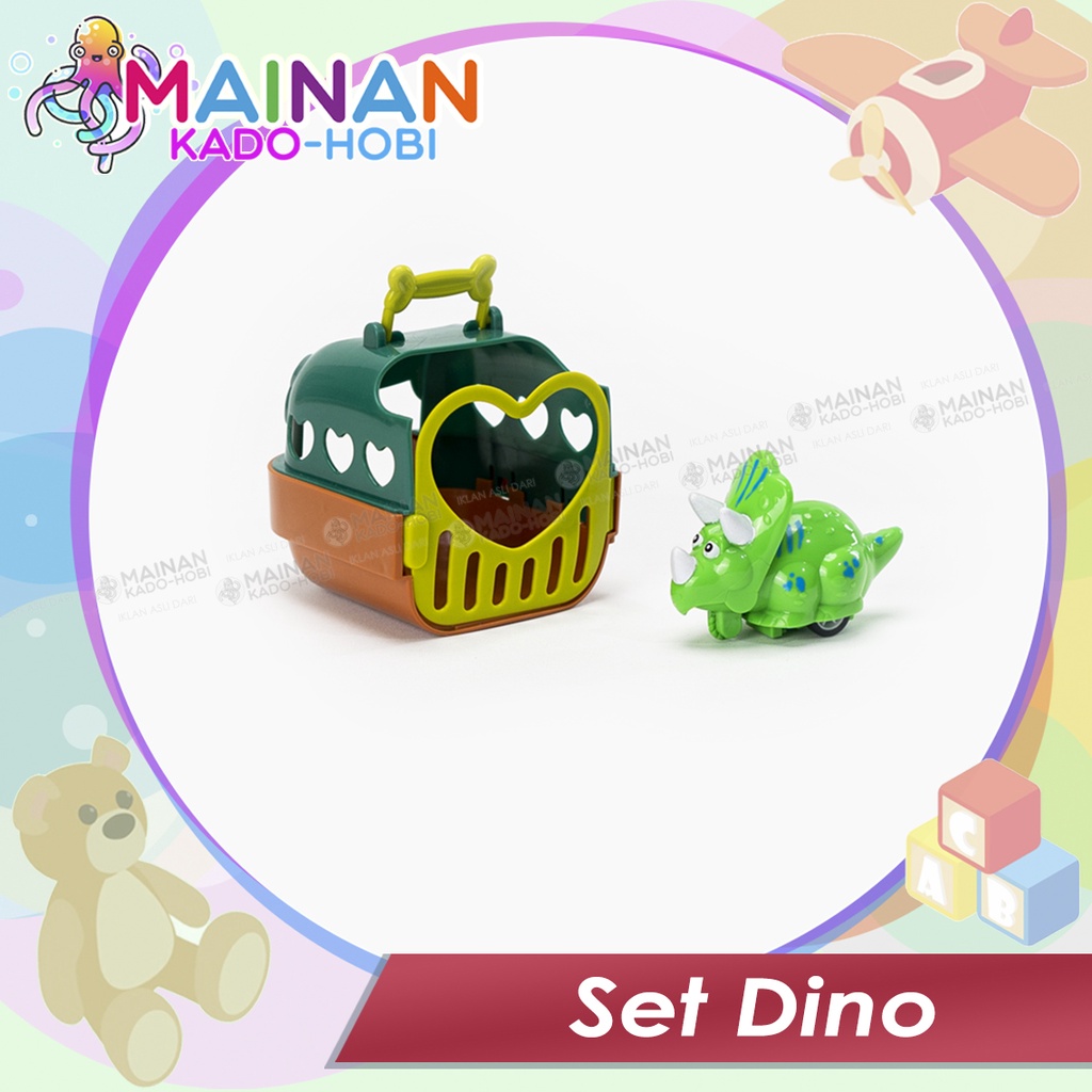 HADIAH ULANG TAHUN ANAK MAINAN BONEKA FIGUR MINIATUR PRESSING DINO PULLBACK TOYS