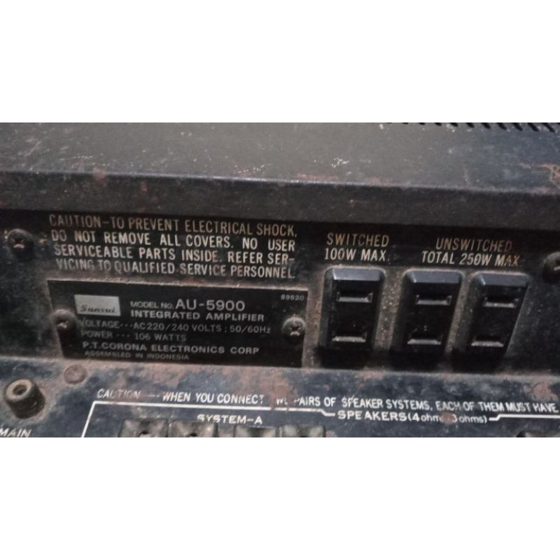 amplifier sansui au-5900