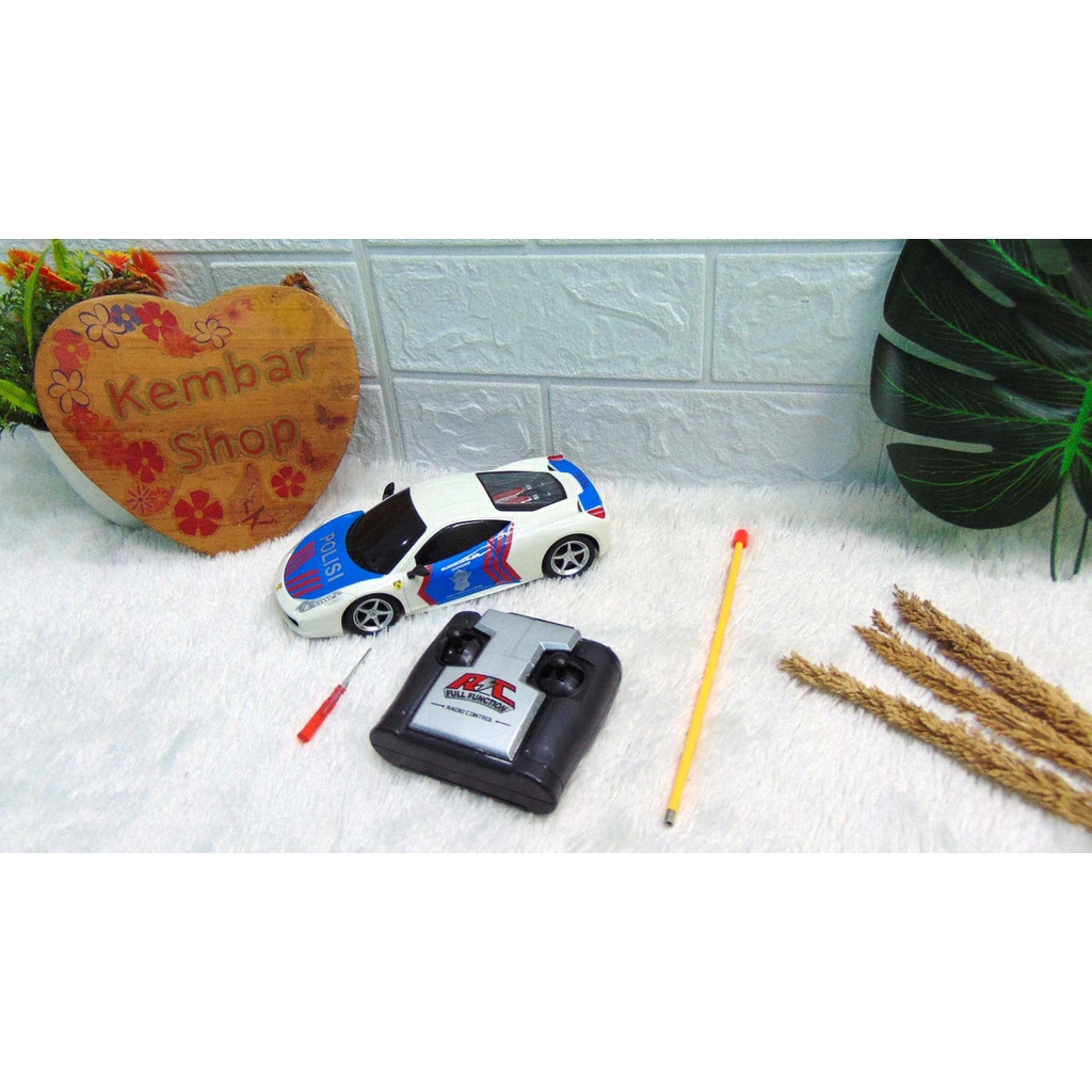 POLISI-RC NYALA LAMPU Mobil Patroli Polisi Remote Control RC Polisi POLICE Mobil-Mobilan Remot