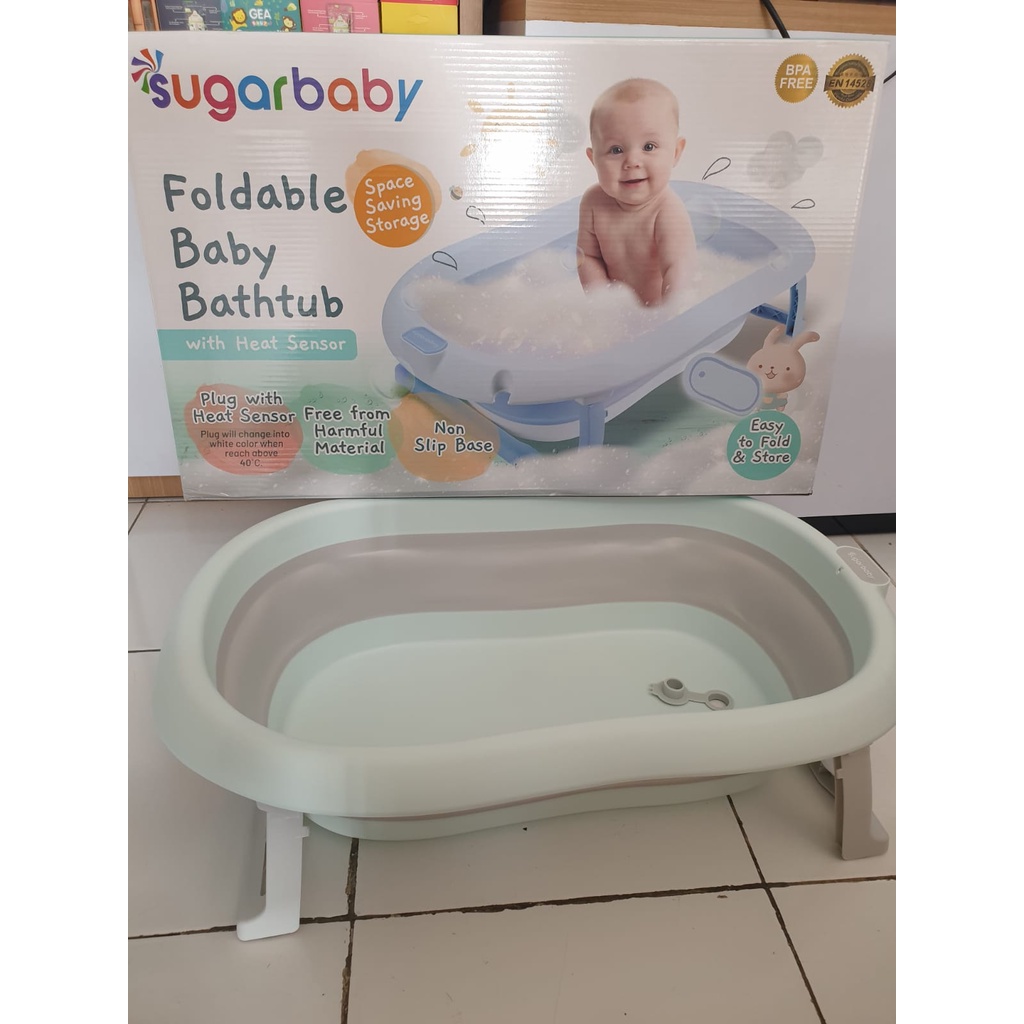 Sugar Baby Bathtub Foldable With Heat Sensor F76 Bak Mandi Bayi