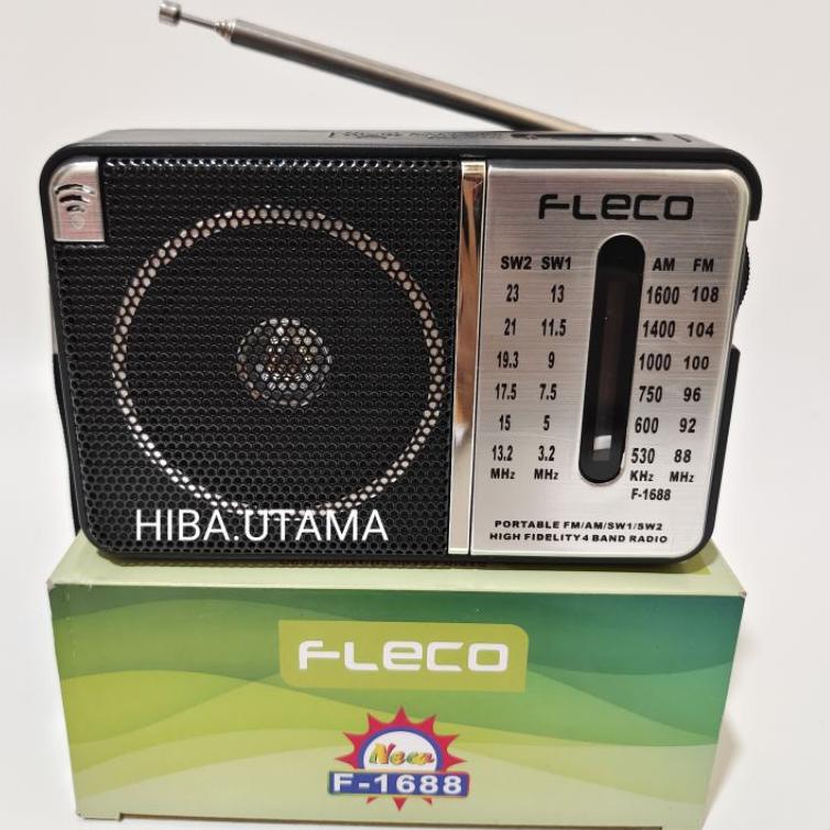 ➫ RADIO FLECO CAS F-1688/RADIO PORTABLE FLECO CAS 4 BAND FM-AM-SW1-2/RADIO PORTABLE FLECO F-1688 AC/