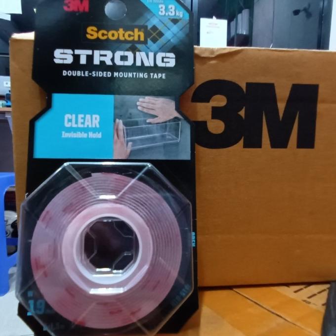 

Double tape 3M - Scotch permanent mounting clear 4010c perekat bening ram01