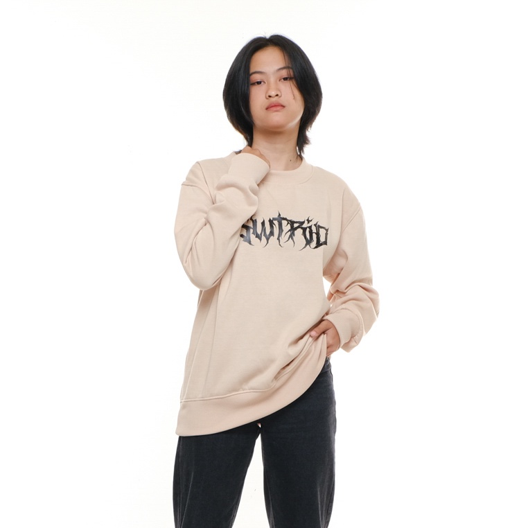 SWEATER_ID Basic Sweater Metal SWTRID Sablon Premium Pria Wanita Fleece Tebal