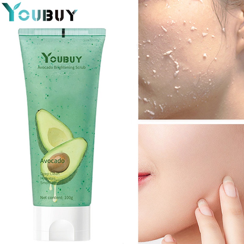 YOUBUY Avocado Face Bady Scrub 100gr Moisturizing Scrub  Exfolianting Cream