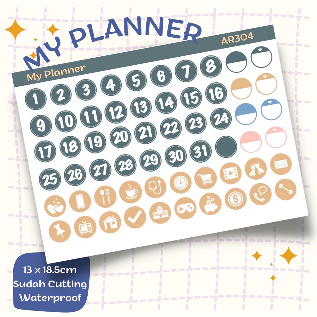 

[DOKI] My Planner Stiker Dekorasi Lucu / Sticker Journal / Stiker Aesthetic Memo Sticky Notes Journal Scrapbook Planner - AR304