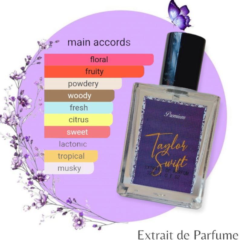 PARFUM WANITA TAHAN LAMA EDT DAN EXTRAIT TAYLOR SWIFT 30ML DAN 50ML