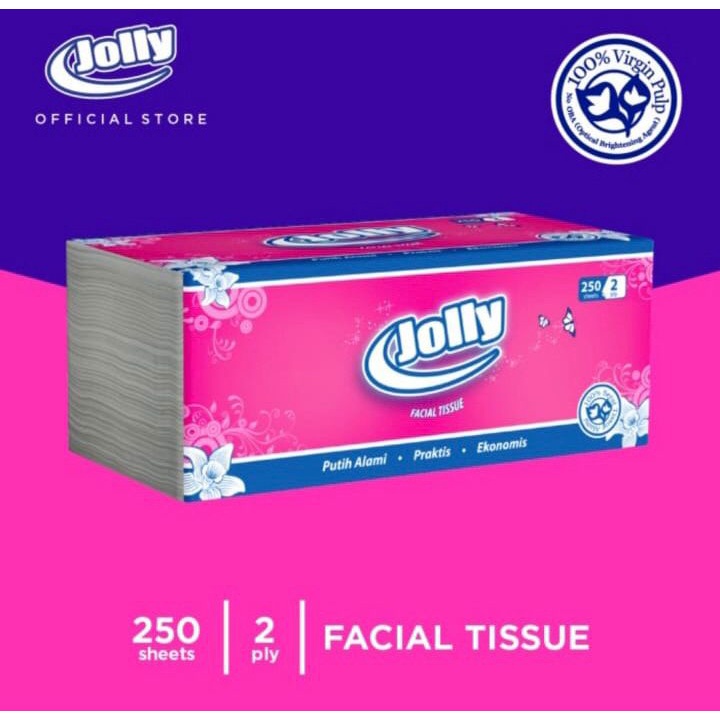 TISSUE JOLLY 2 PLY ISI 250 Sheets PER PCS