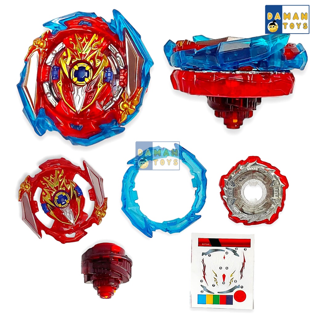 Mainan Gansing Beyblade Sparking Launcher set Gasing Infinite Achilles Bayblade Beblet Beyblade