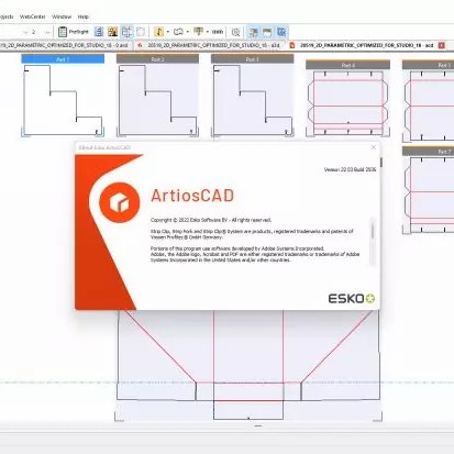 Software design kemasan Esko ArtiosCAD 2023