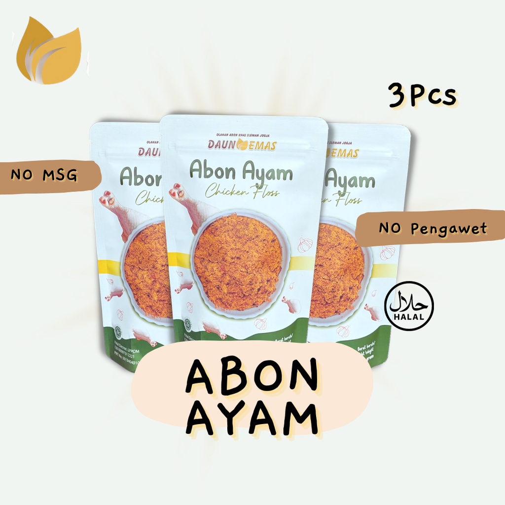 

Abon Ayam Daun Emas Triple Pack