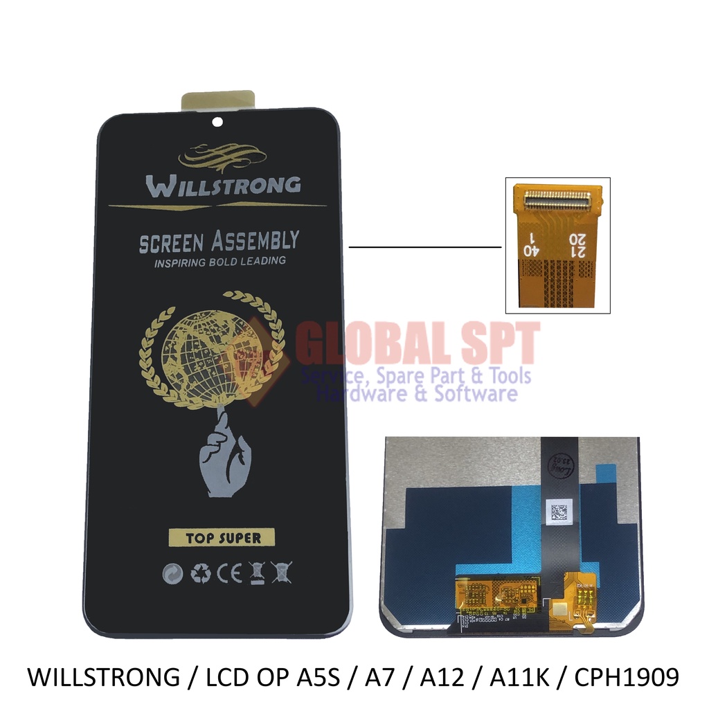 WILLSTRONG / LCD TOUCHSCREEN OPPO A5S / A7 / A12 / A11K / CPH1909