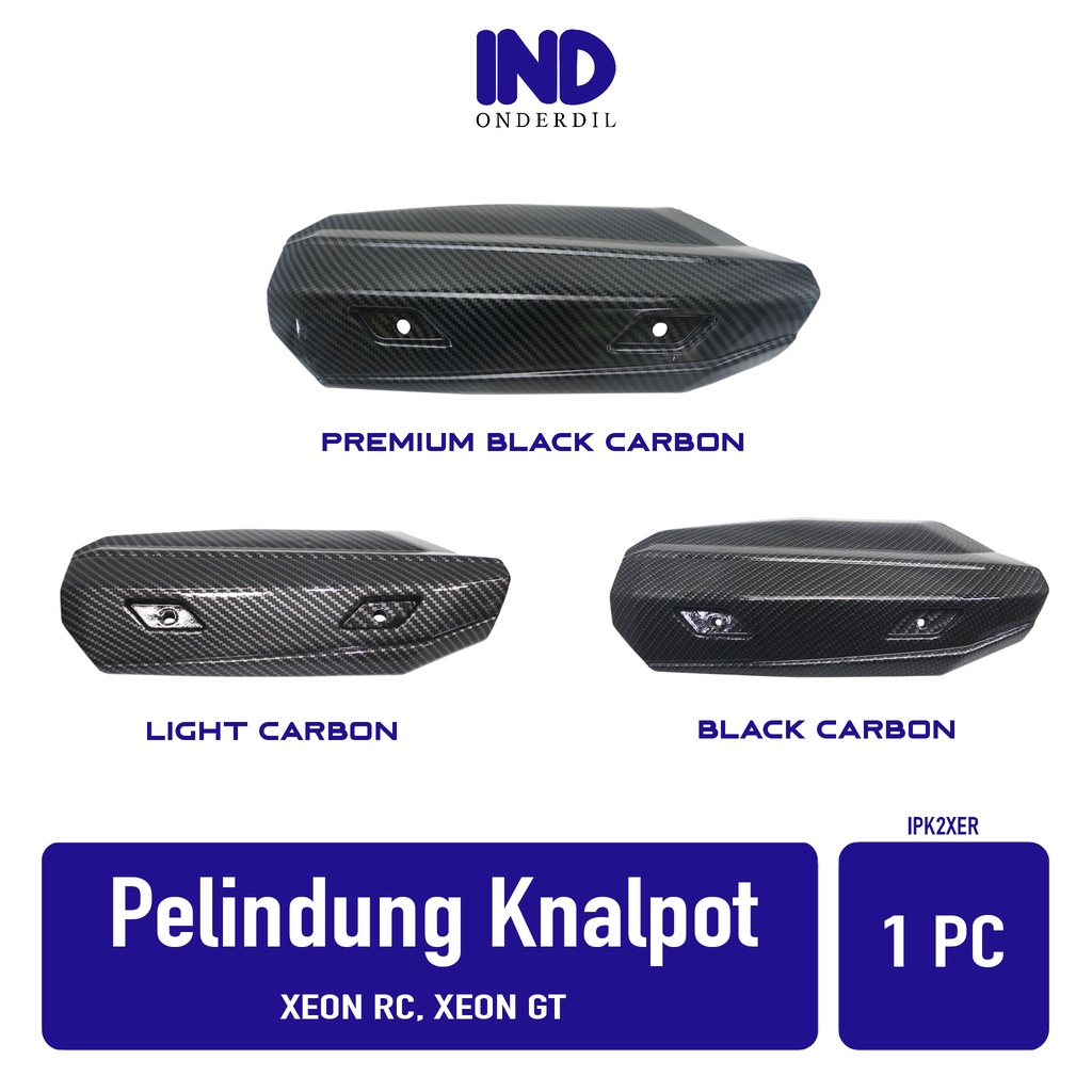 Cover Tutup-Penutup Pelindung Knalpot Xeon 125 RC-GT Karbon-Carbon