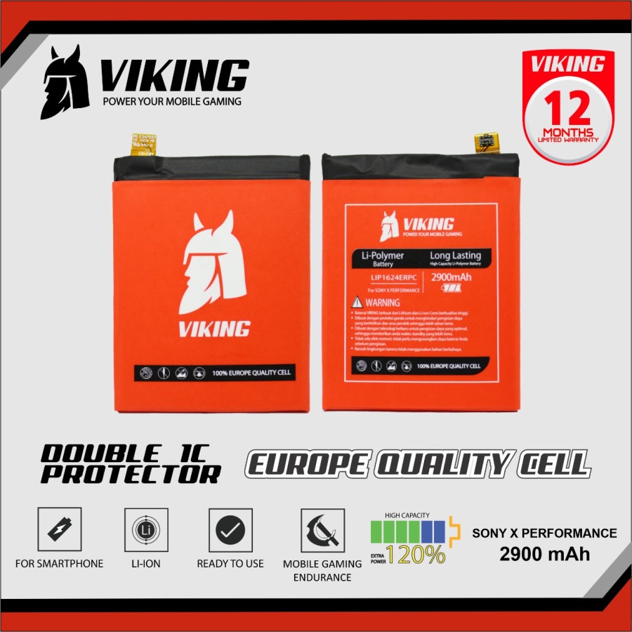 Baterai Viking LIP1624ERPC Sony X Performance - Batu Batre Batere