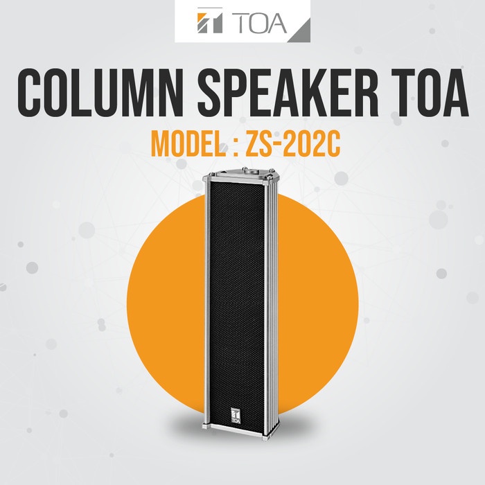 COLUMN SPEAKER TOA SPEAKER KOLOM MODEL ZS-202C GARANSI RESMI