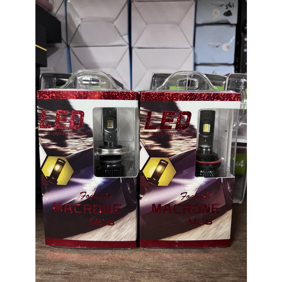 Lampu LED Mobil Turbo Mc6 Macrone 1 Warna 3 Warna (H11, H4, HB3 , HB4)//Lampu LED Mobil Super Terang
