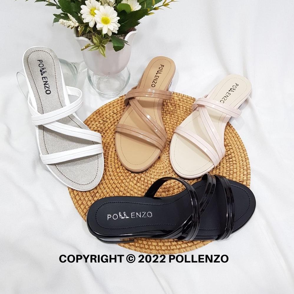 PALING DIMINATI Pollenzo - Sandal Wanita Hak Chunky 3Cm Ami-329