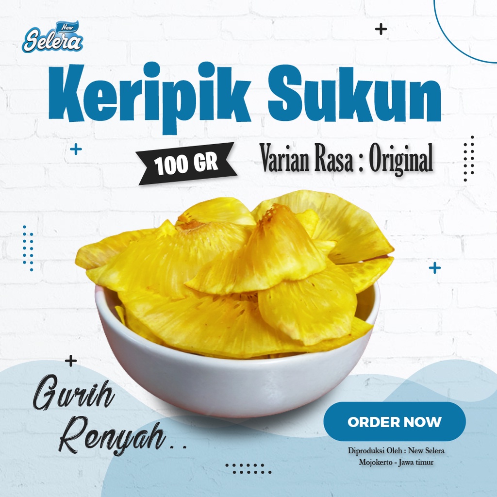 

Keripik Sukun Original / Breadfruit Chips / Kripik Sukun Netto 100 Gr