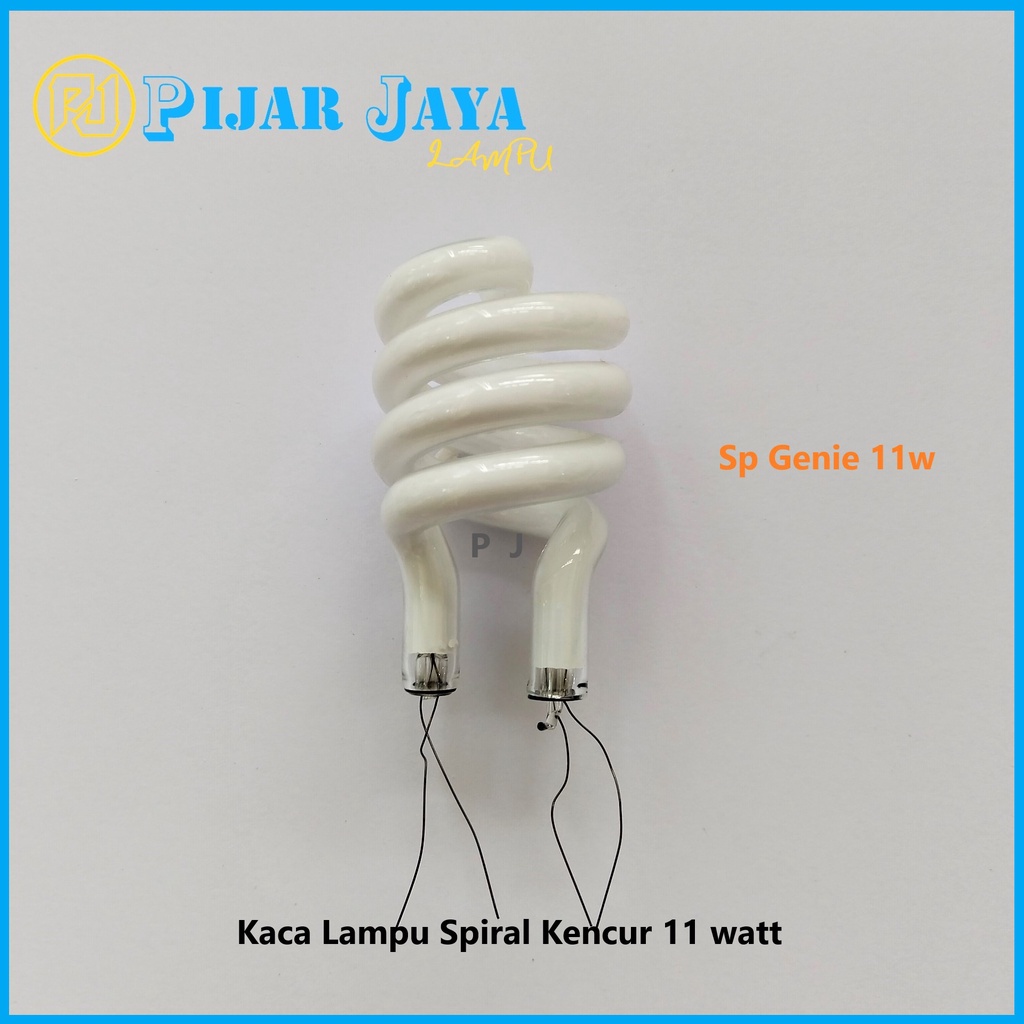 Kaca Lampu Spiral 11 watt Kencur 11w Ulir Triband 3.5T + Bubble Wrap